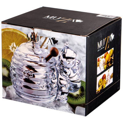 355-075 Банка для меда "Мишка" с палочкой, 300мл 17*12.5*11см, коллекция "MUZA"