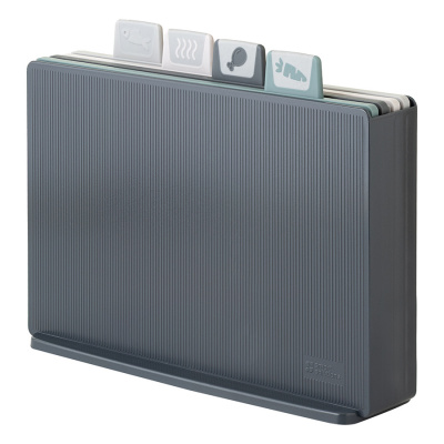 SS0000401 Набор из 4-х разделочных досок с держателем Cut&Store, графит