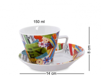 TC-04 Чайный набор на 2 персоны "СЧАСТЛИВЫ ВМЕСТЕ"